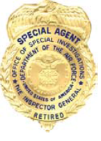AFOSI Retired Badge